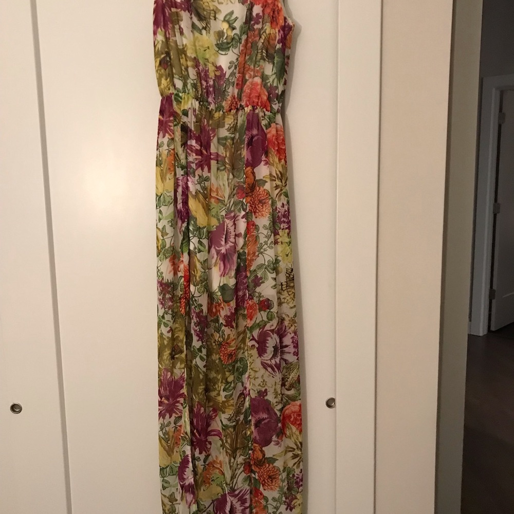 Philosophy lightweight maxi dress with front slits